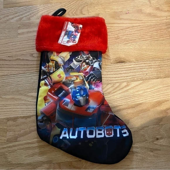 Transformers Autobots Christmas Stocking NEW Red Blue - Picture 2 of 4